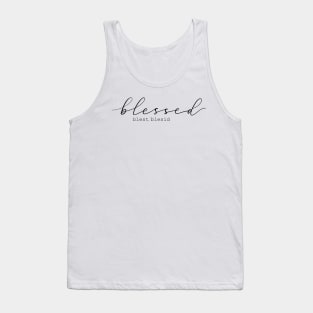 Blessed Lettering Tank Top